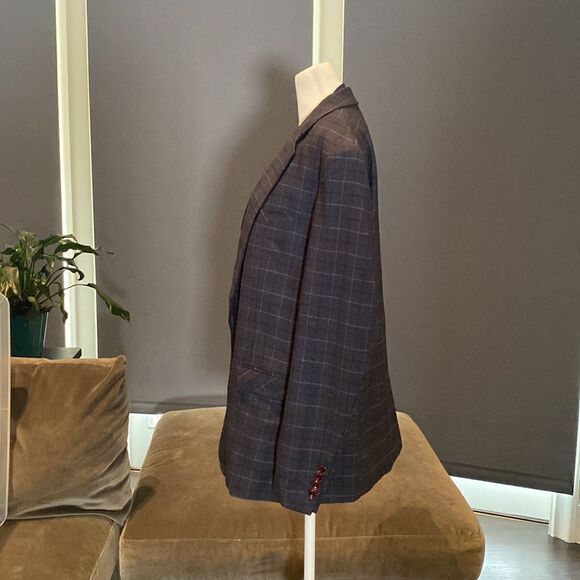 Men’s Mogu Plaid 3 Piece Suit Jacket 40 Pants 36 NWT - Picture 10 of 16
